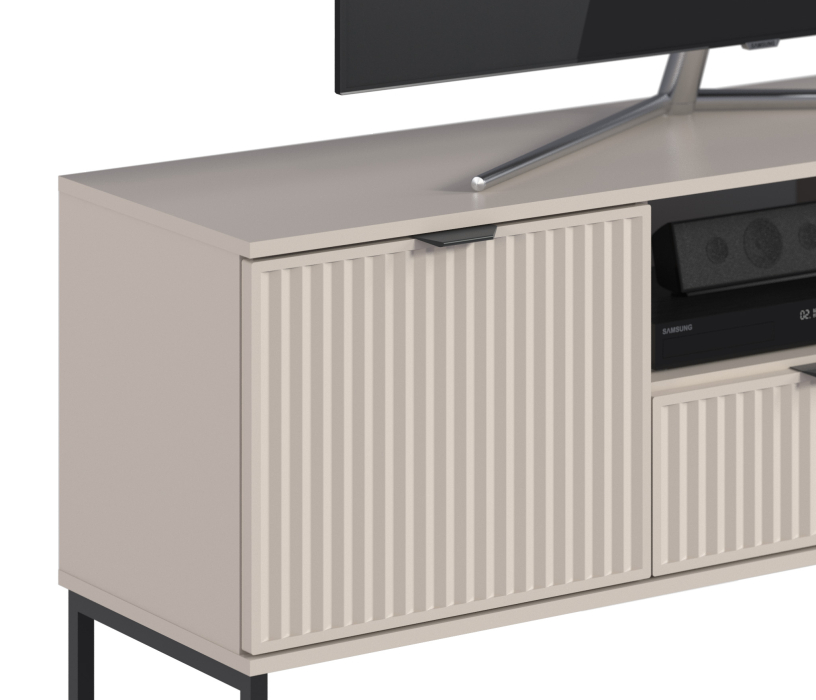 ТВ-тумбы, Тумба под телевизор Турин СБ-3572 Кашемир серый/МДФ Кашемир