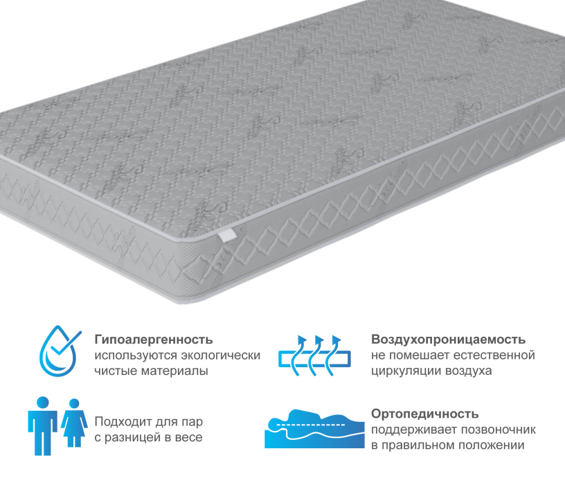 900 x 2000, Матрас Премиум Пломбир 900*2000