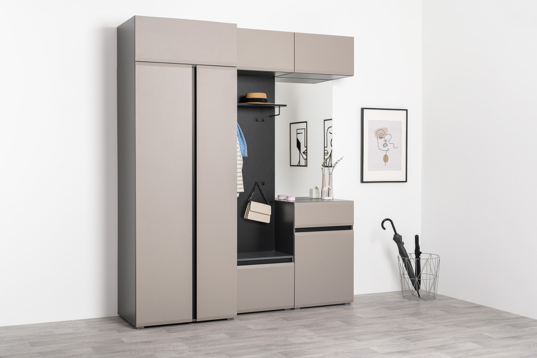 Зеркала в прихожую, Зеркало Сидней 17.12, антрацит