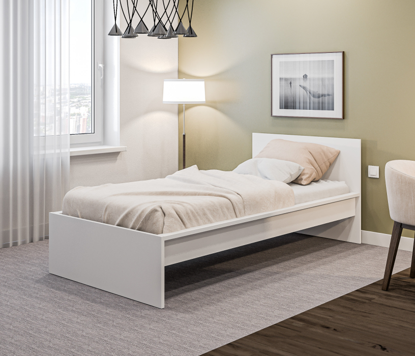 Кровати 90 см, Кровать (900) Леон/Бруклин СБ-3366