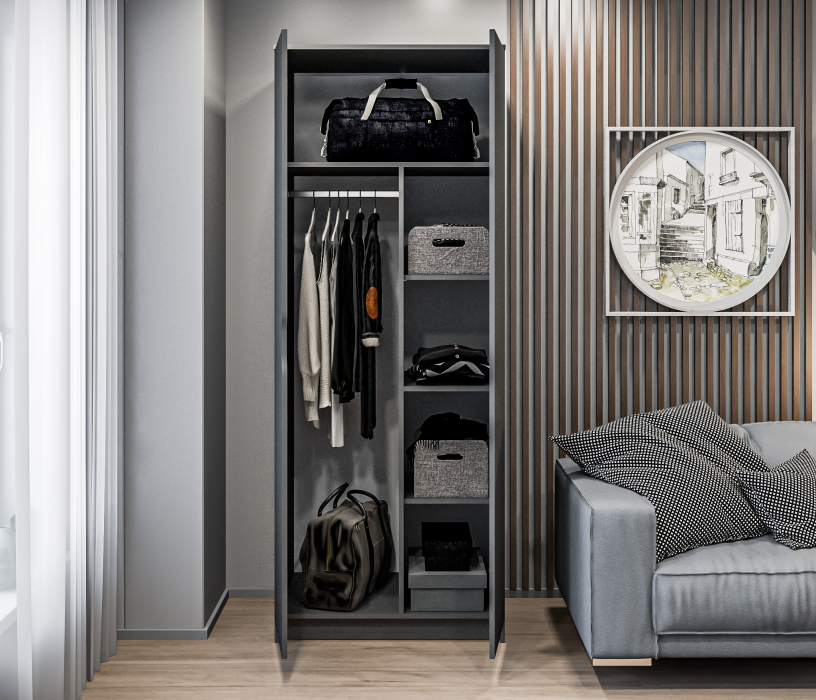 Шкафы распашные, Шкаф 2 дверный Бруклин СБ-3346