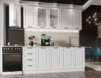 Кухня Агава 2,0 м Акация Белая МДФ