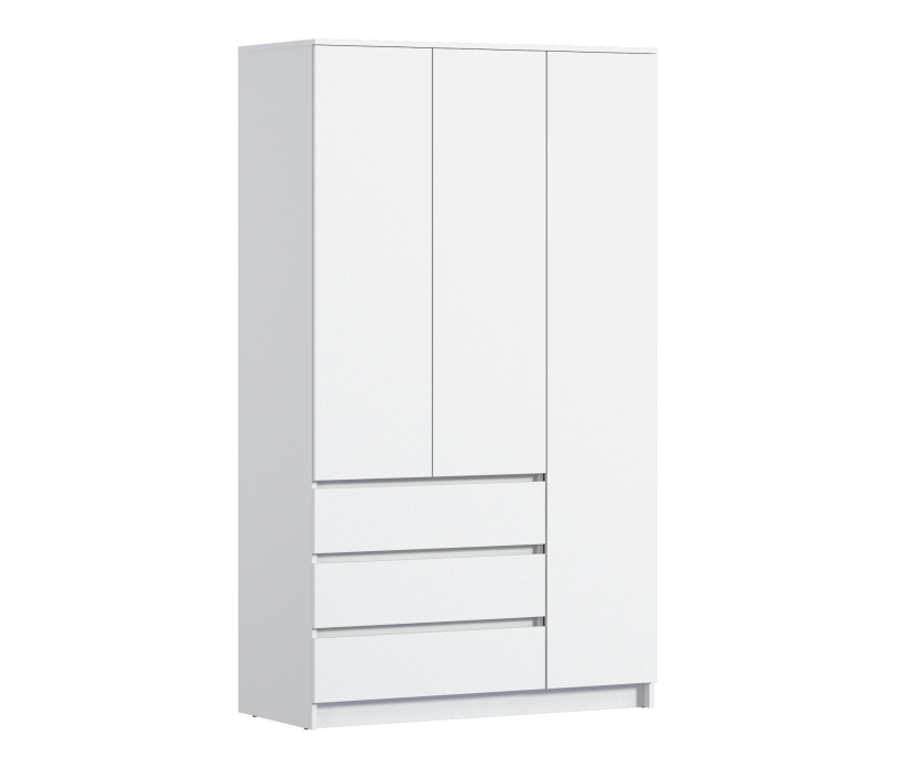 Шкафы распашные, Шкаф 3 дверный с ящиками Леон СБ-3363