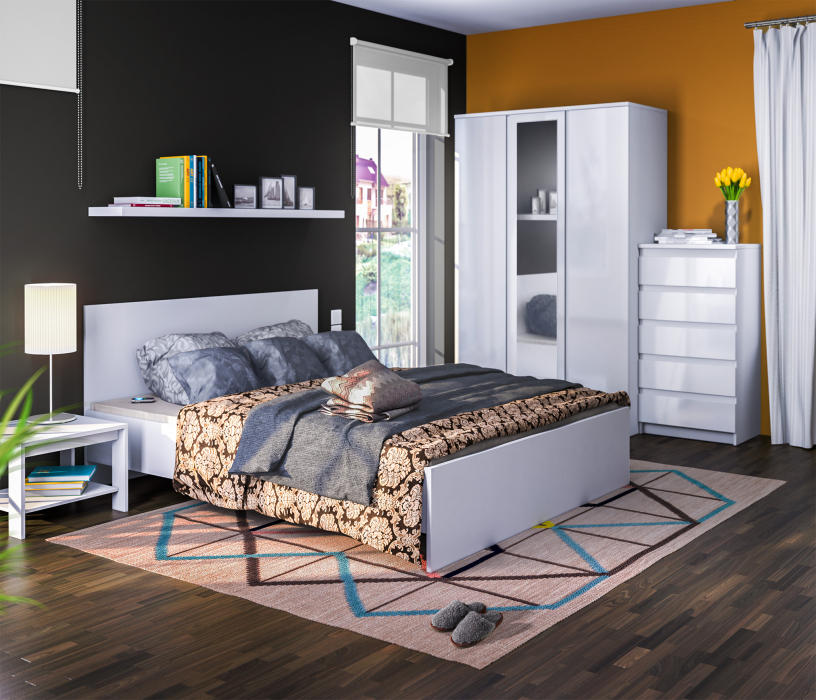 В спальню, Шкаф 3-х дверный Медея СБ-2493