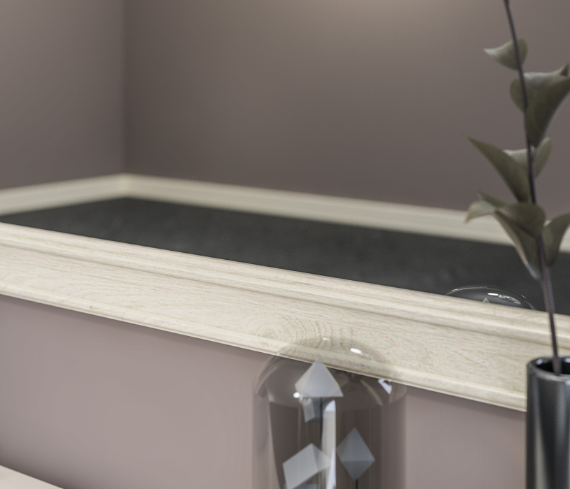 Зеркала в спальню, Зеркало Гранд / Ливерпуль СБ-3528 МДФ Классика Светлый