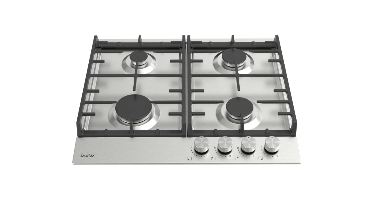 Встраиваемые варочные панели, Варочная панель газовая EVELUX HEG 600 X