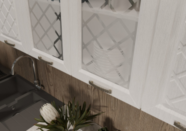 Кухня Агава 2,0 м Акация Белая/Моренга МДФ