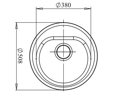 Кухонные мойки, Мойка GranFest RONDO GF-R510