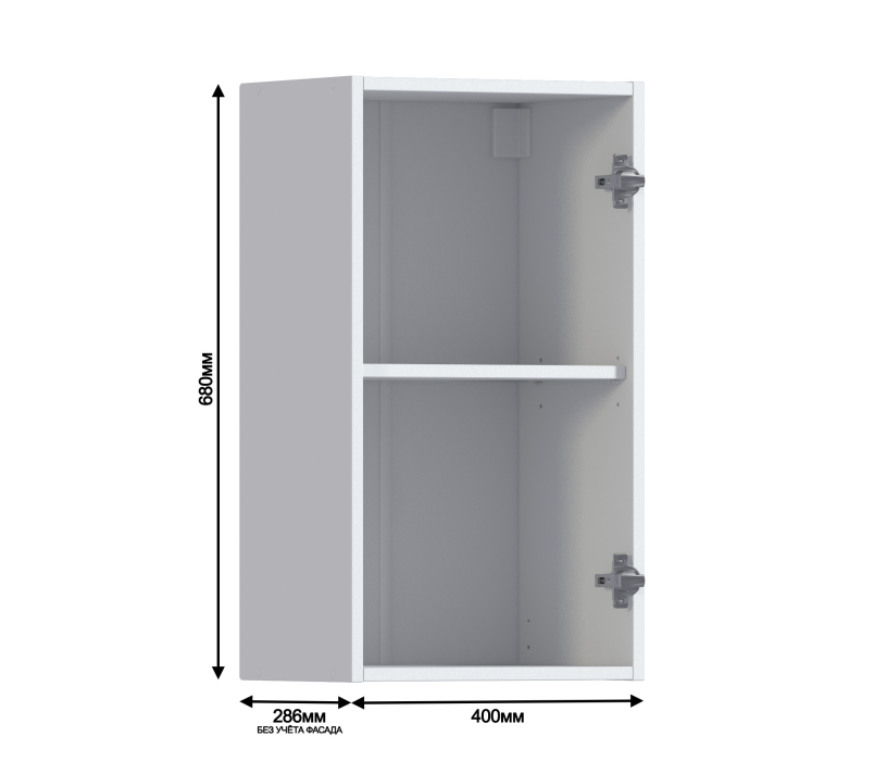 Дублин, Дублин шкаф 40 навесной с фасадом