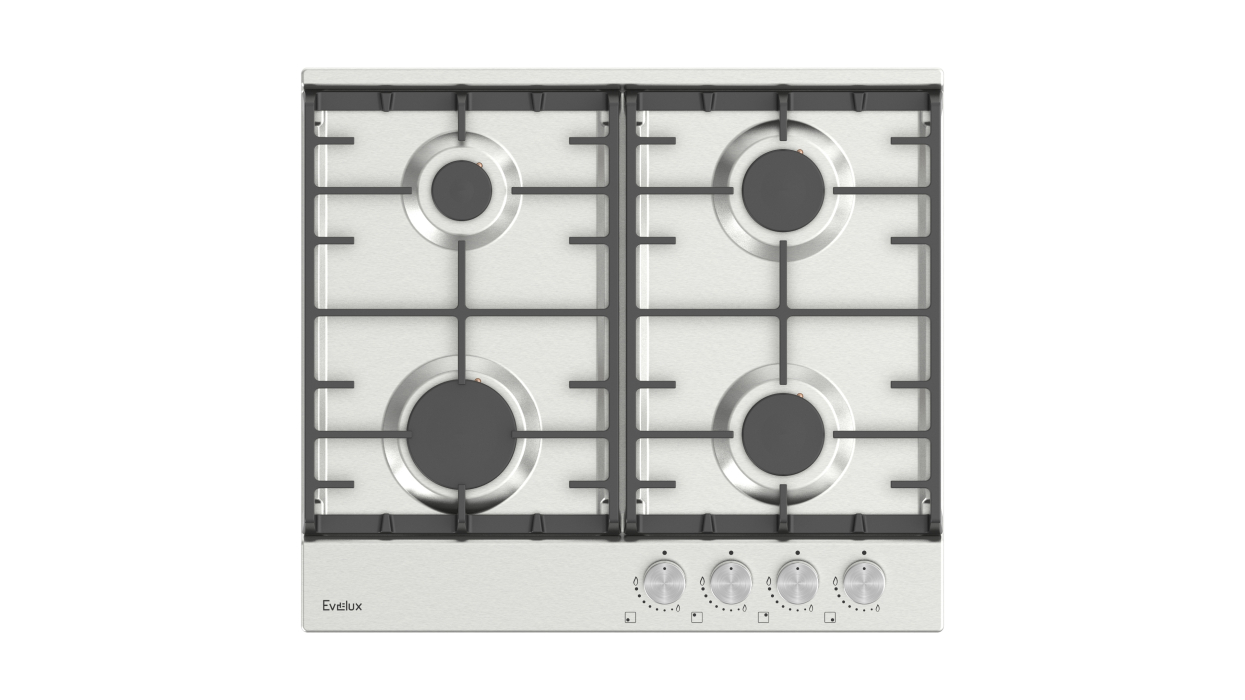 Встраиваемые варочные панели, Варочная панель газовая EVELUX HEG 600 X