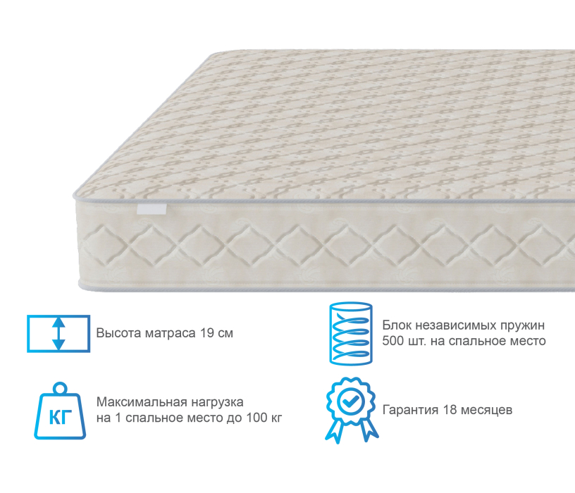 Пружинные матрасы, Матрас Столплит Корсика - Максимус 1200*2000