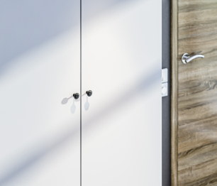 Шкаф 2х дверный МАКС 1 м Белый