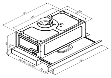 Кухонная вытяжка Rebus White 60