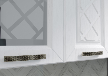 Кухня Агава 1,6 м Акация Белая/Мята МДФ