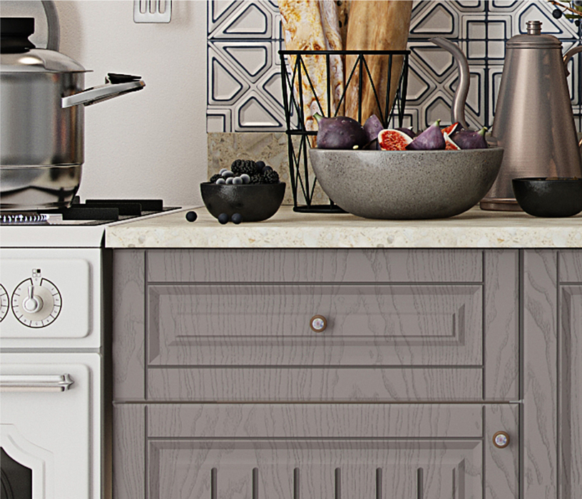 Кухонные гарнитуры, Кухня Хозяюшка 2,0 м Трюфель МДФ