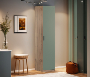 Шкаф однодверный Макс 500 мм, вариант №1 (ЛДСП, дуб вотан)