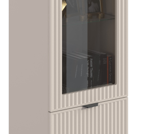 Шкаф-витрина Турин СБ-3567 Кашемир серый/МДФ Кашемир