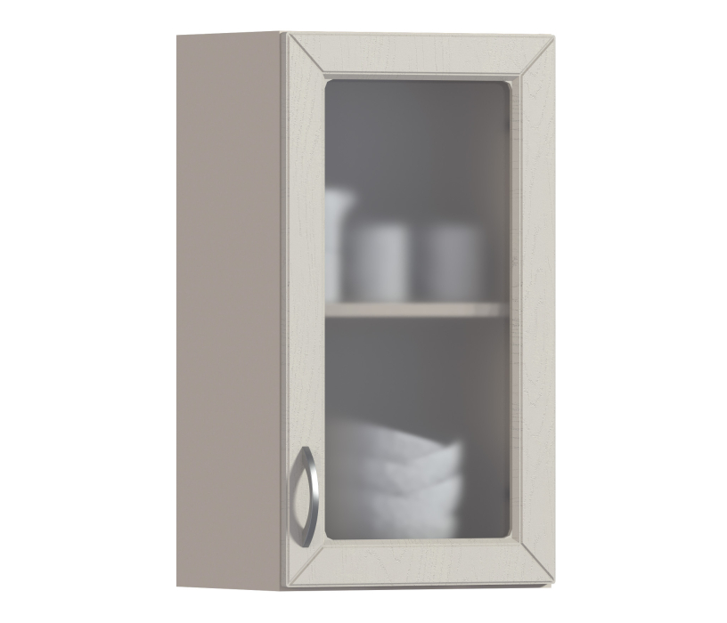 Сити, Сити шкаф навесной со стеклом 1 дв 40х72 см