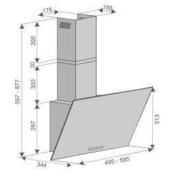 Кухонная вытяжка Colibri Tech White 50