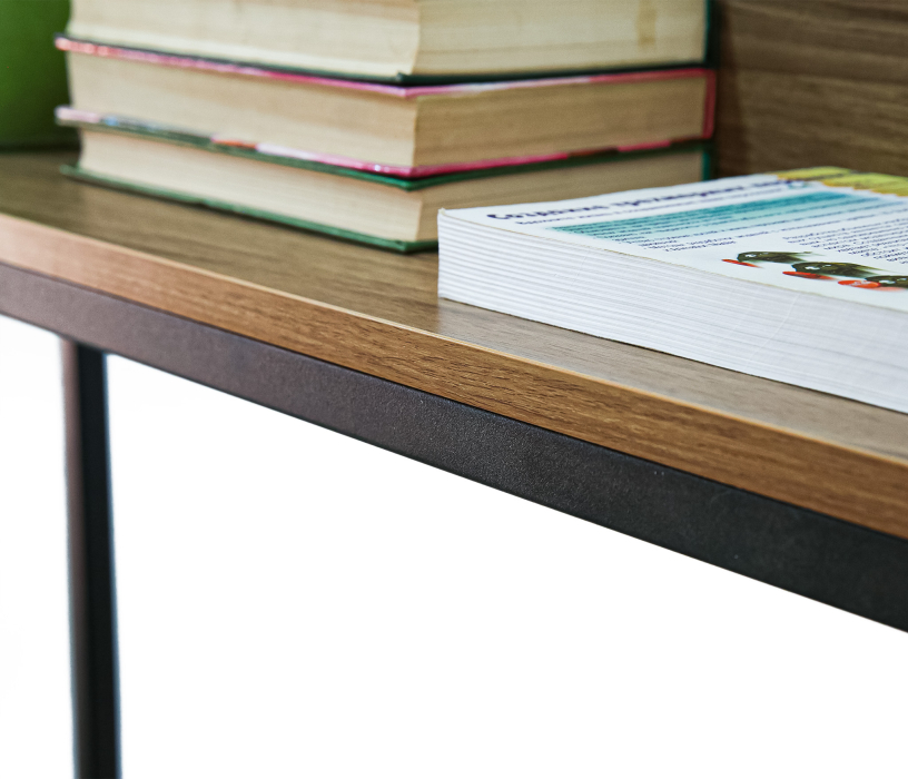 Прямые компьютерные столы, Стол письменный  LOFT с надстройкой