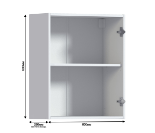 Неаполь шкаф 60 навесной с фасадом