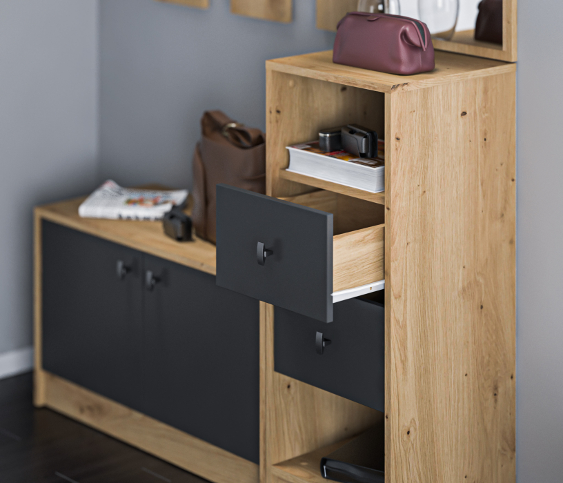 Прихожие, Прихожая Сидней 2 Дуб дикий/Диамант серый