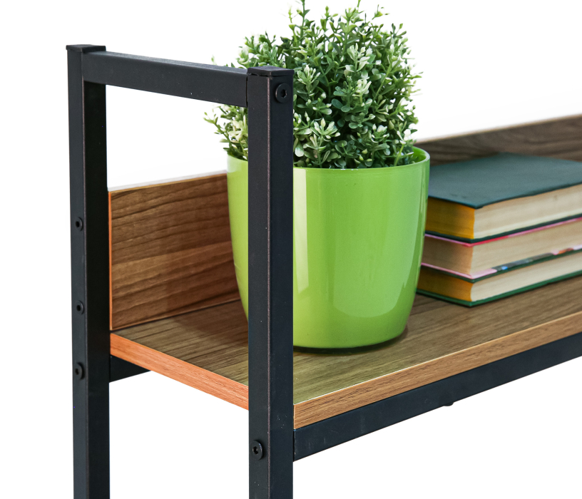 Прямые компьютерные столы, Стол письменный  LOFT с надстройкой