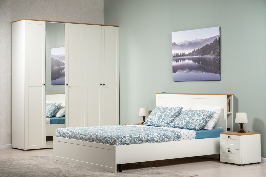 Для одежды, Шкаф для одежды Остин 13.336.02, белая шагрень, дуб золотой крафт