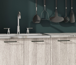 Кухня Милена 1,6 м Смоки софт/Вяз МДФ