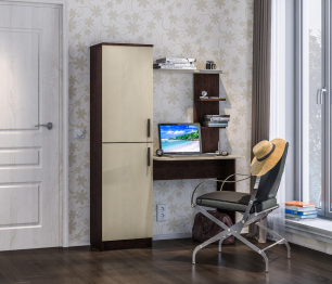 Стеллаж со столом Тесса СБ-2737