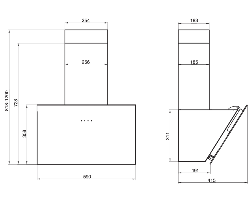 Вытяжки, Кухонная Вытяжка ELIKOR АНТРАЦИТ