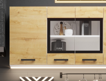 Кухня Хозяюшка 1,5 м Дуб вотан ЛДСП