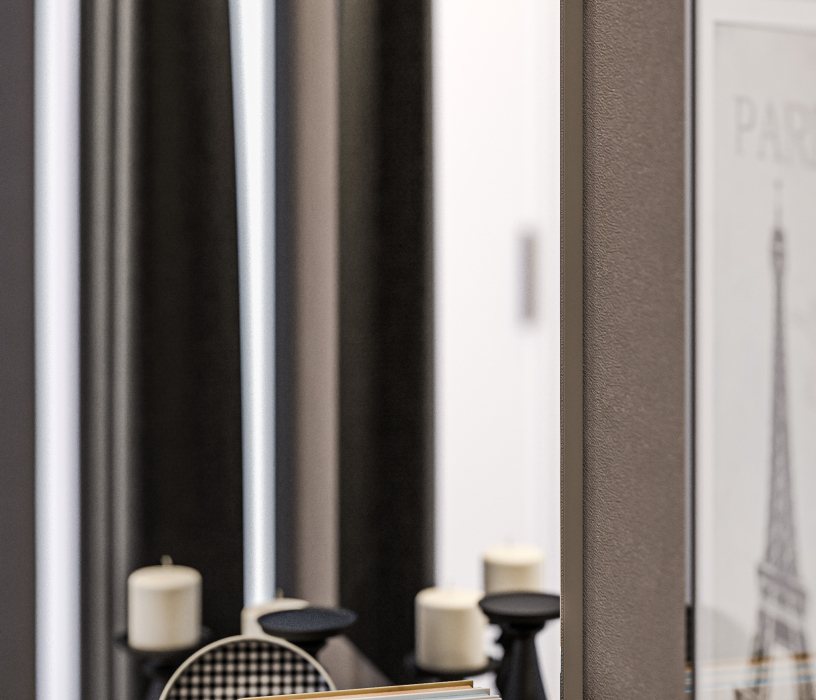 Зеркала в спальню, Зеркало Милан СБ-3299 Серый