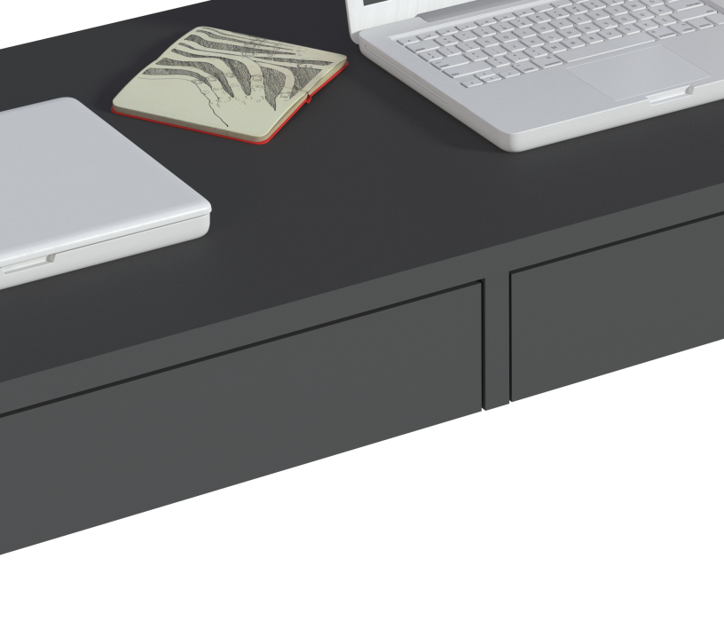 Прямые компьютерные столы, Стол Мика СБ-3310 Диамант серый