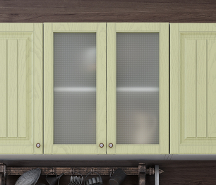 Кухня Хозяюшка 1,5 м Фисташка МДФ