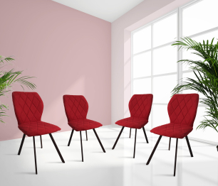 КОМПЛЕКТ Стул ZL201901005 (LY1701-8 RED) -4 шт