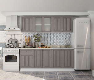 Кухня Хозяюшка 2,0 м Трюфель МДФ