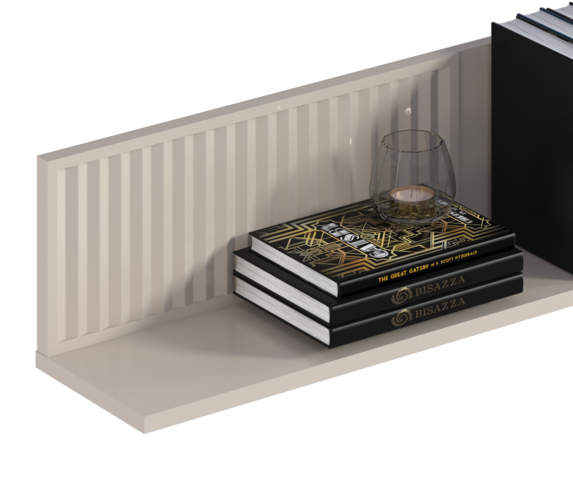 Стенки для гостиной, Набор для гостиной с двумя витринами Турин Кашемир серый/МДФ Кашемир