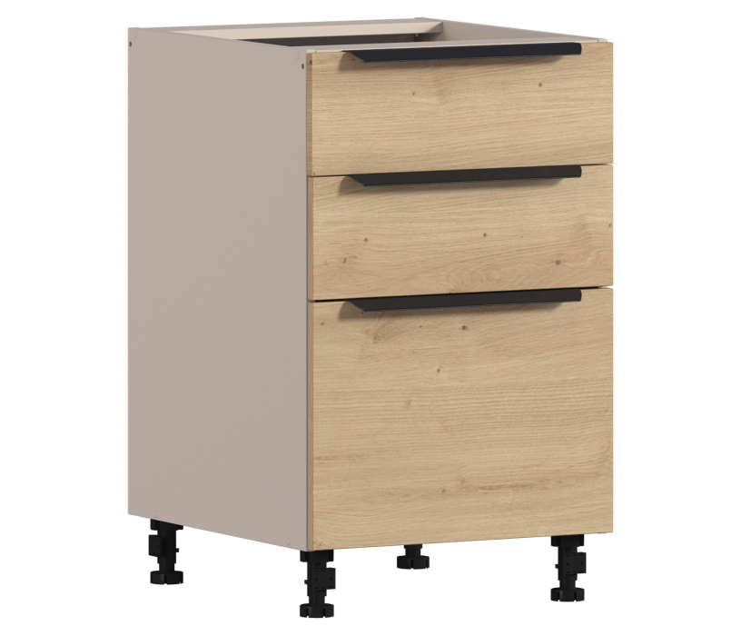 Лофт, Лофт стол 3 ящ 50х82 см