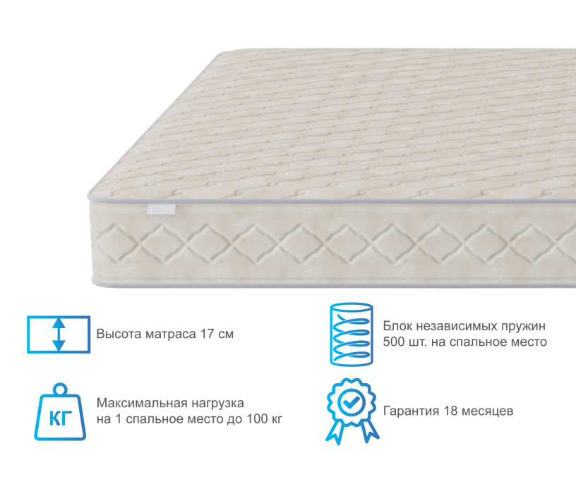 Другие размеры, Матрас Мирис 1200*2000