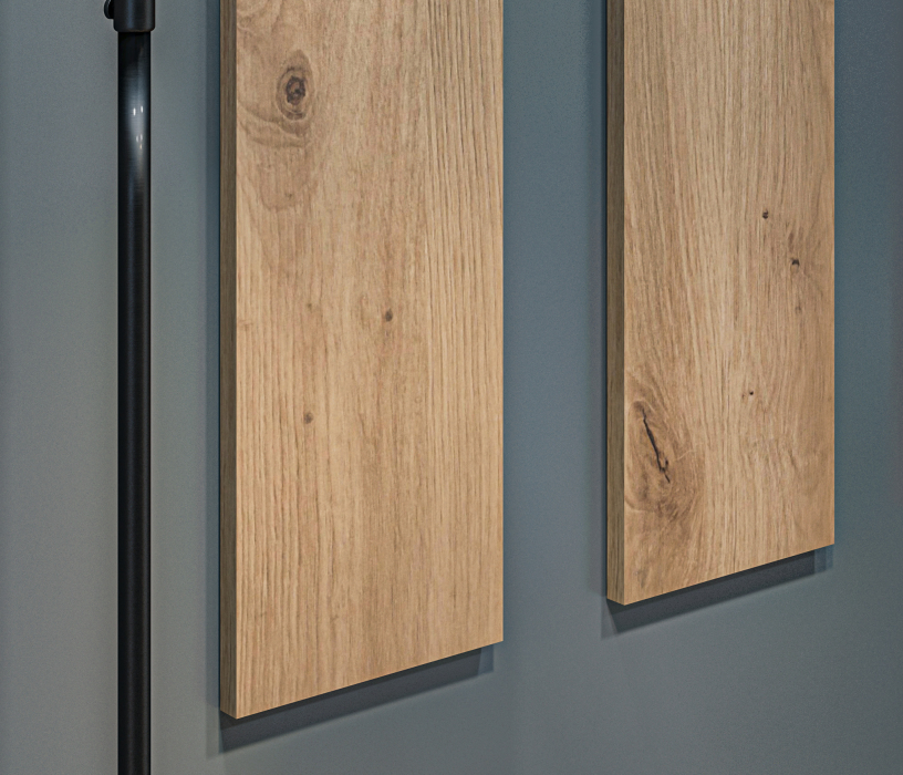 Настенные, Вешалка Сидней СБ-2580/1 Дуб дикий