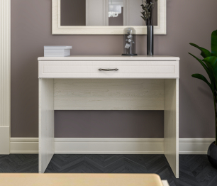 Стол туалетный Гранд / Ливерпуль СБ-3527 Дуб Приморский Белый/МДФ Классика Светлый
