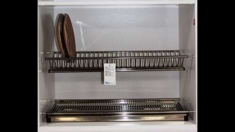 Сушка для посуды двухуровневая с поддоном 800 мм