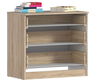 Комод Уют СБ-2749/1 Дуб Сонома/Белый