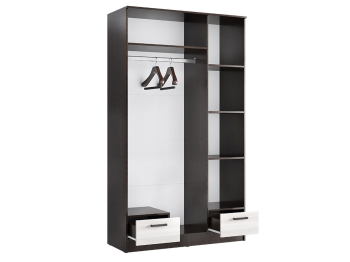 Распашной шкаф Адель 1,2м Венге-Лоредо