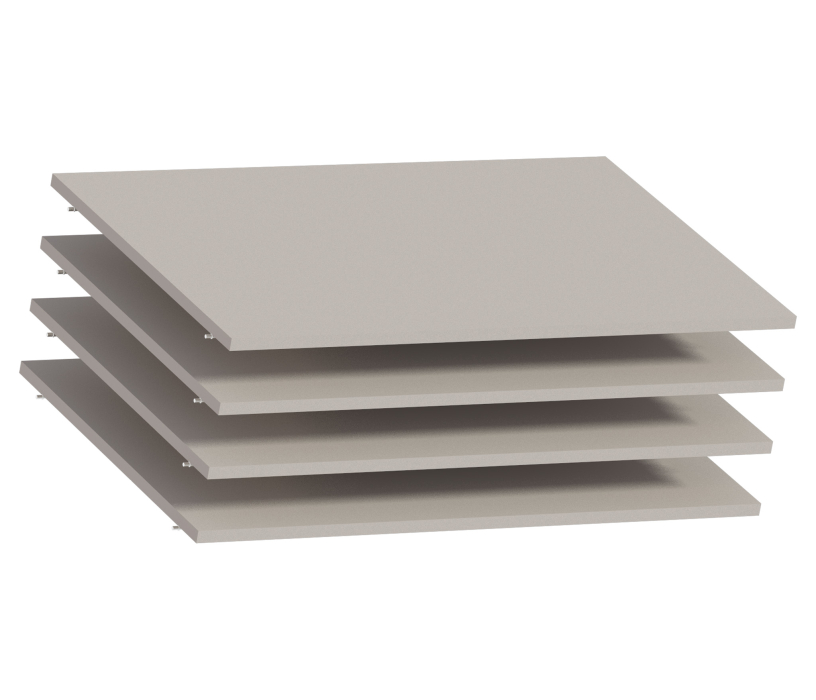 Комплектующие, Комплект полок 775*500 Сити СБ-2948 (4шт)