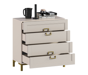 Комод Ассоль СБ-3434 Кашемир серый/МДФ Кашемир