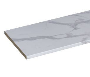 Столешница 38*3050*600 Гранит белый глянец