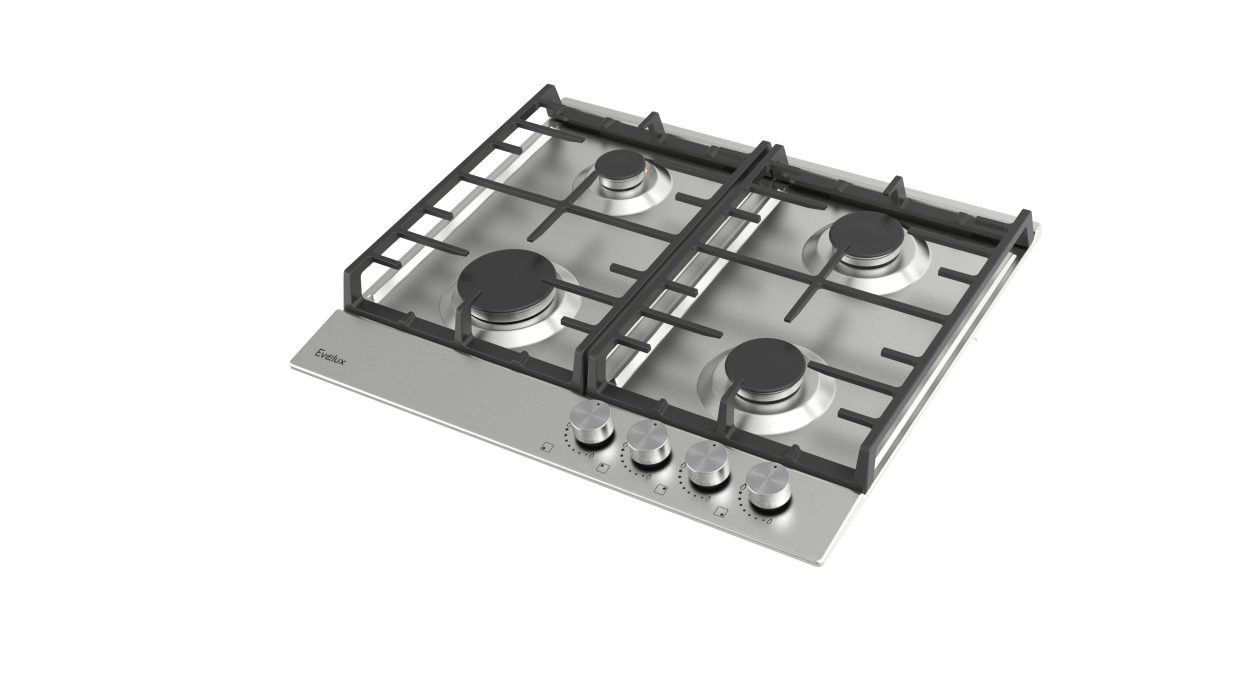 Встраиваемые варочные панели, Варочная панель газовая EVELUX HEG 600 X