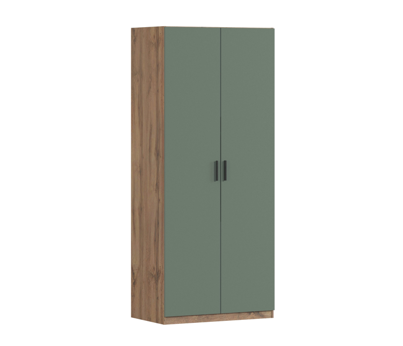 В спальню, Шкаф двухдверный Макс 1000 мм, вариант №5 (ЛДСП, корпус дуб вотан)